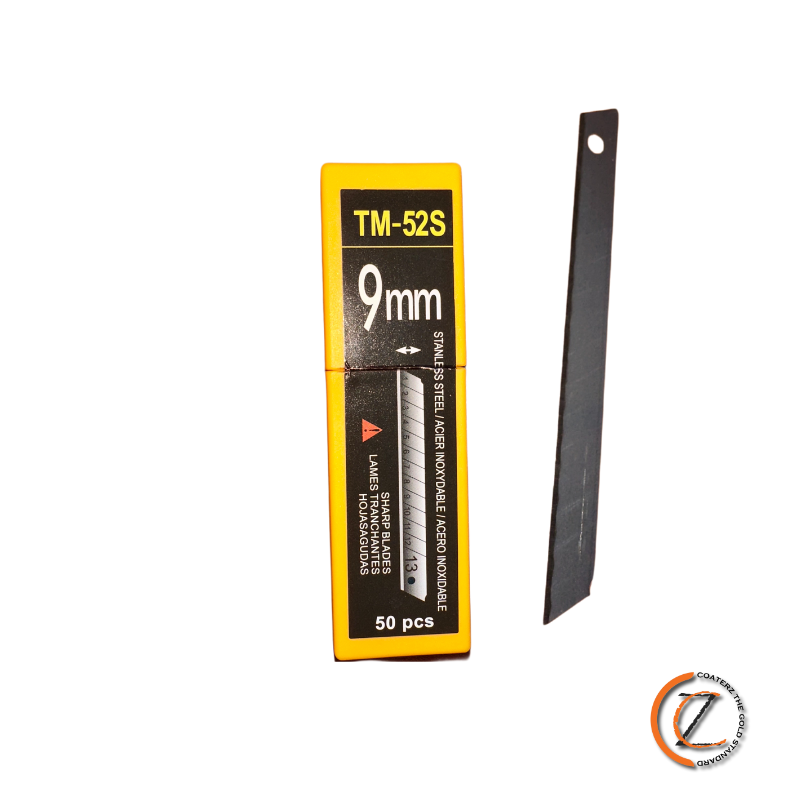 50 Pack 9mm Stainless Steel Snap-Off Razor Blades